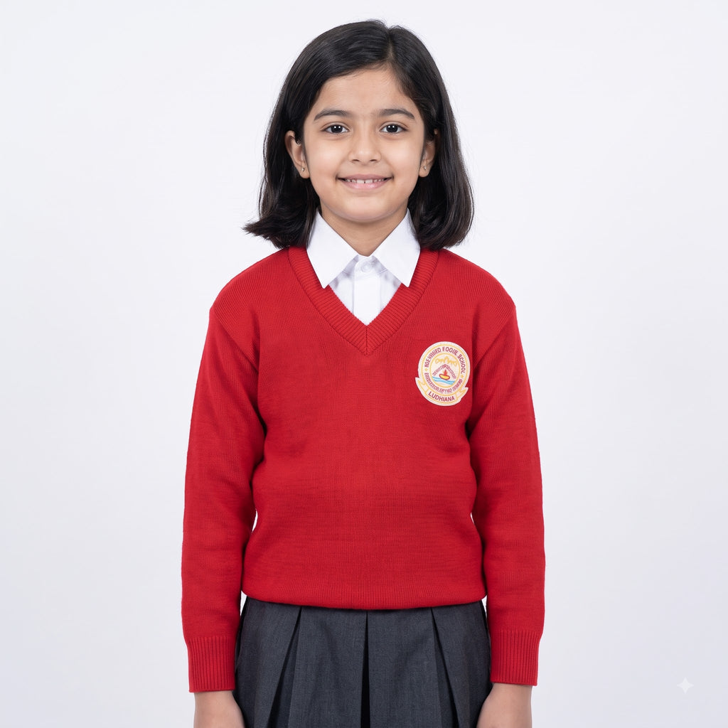 BCM Arya School full sleeves V-neck sweater – additional photo