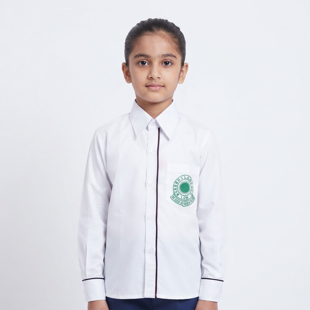 Greenland Full Sleeves Green House Shirt (I-XII) Boys & Girls