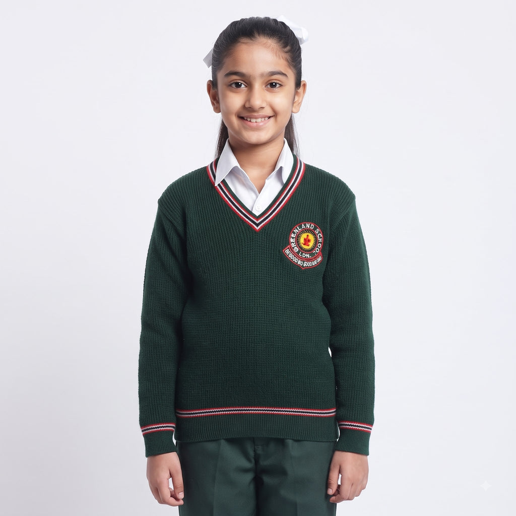 Greenland School full sleeves sweater for boys and girls