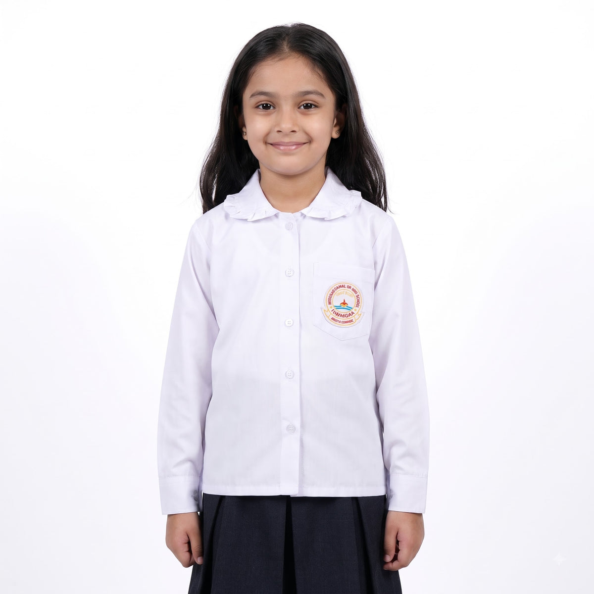 BCM ARYA Full Sleeves Round Collar Shirt (kindergarten) Girls