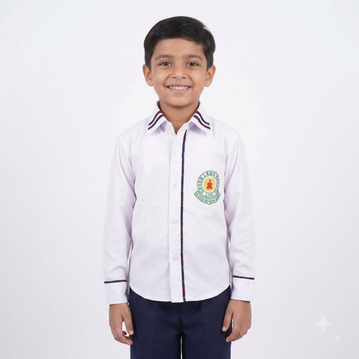 Greenland Full Sleeves Shirt Boys(NURSERY-XII) & Girls (I-V) ONLY