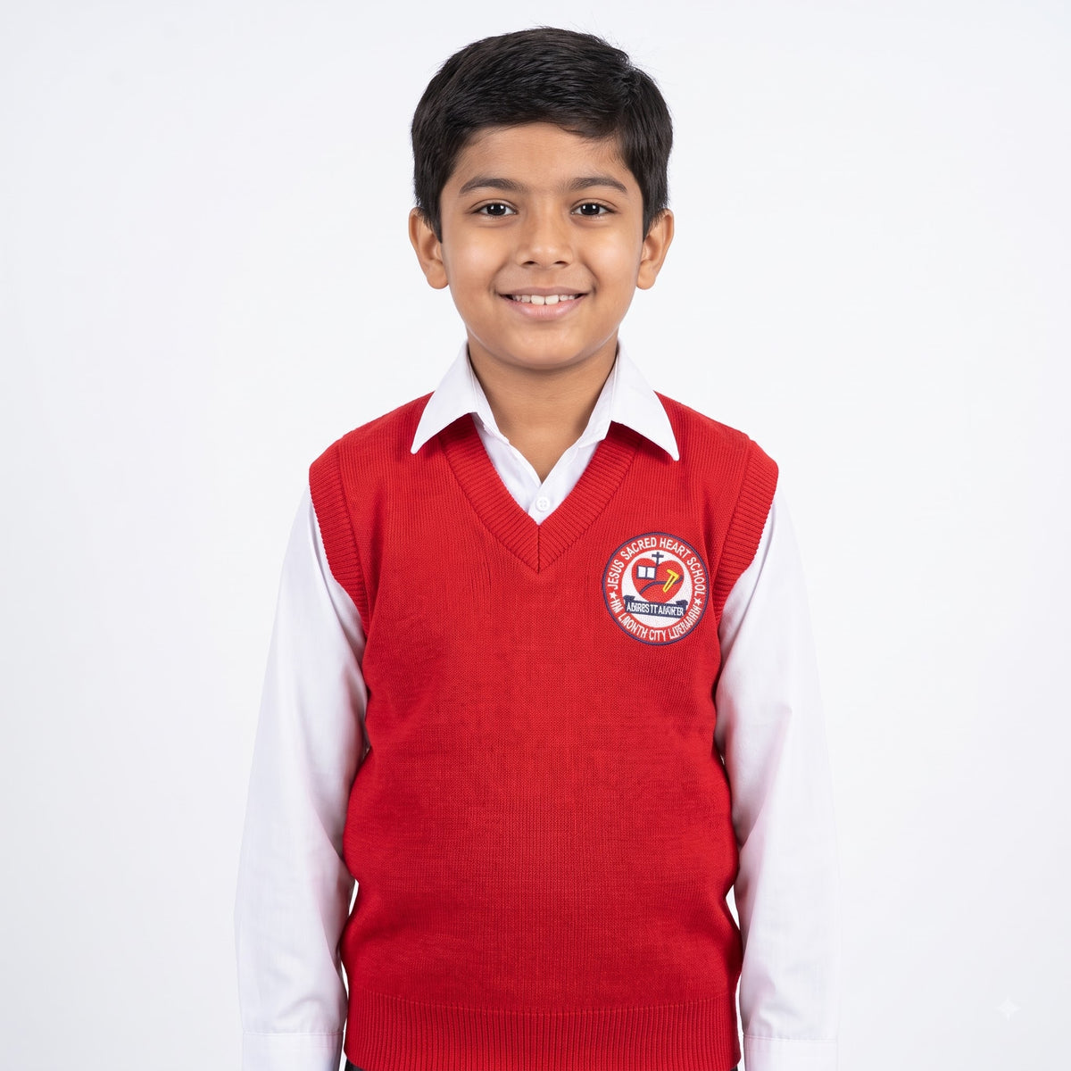 JESUS Sleeveless Sweater (Nursery - XII) Boys & Girls