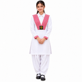 GREENLAND Full sleeves (VI-XII) Girls Saturday Suit Red