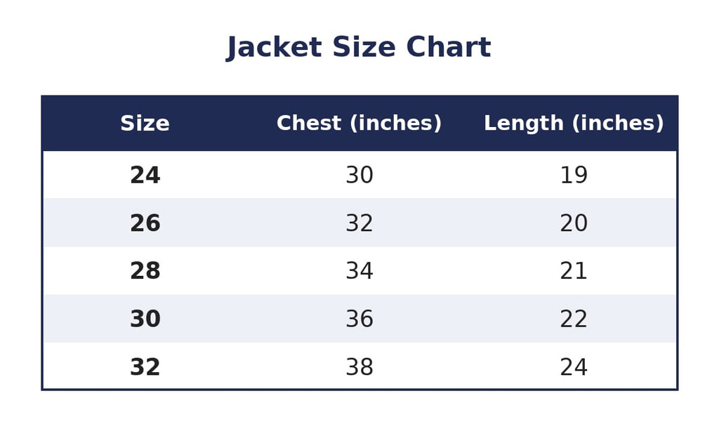 DAV Winter Jacket (Nursery-V) Boys & Girls